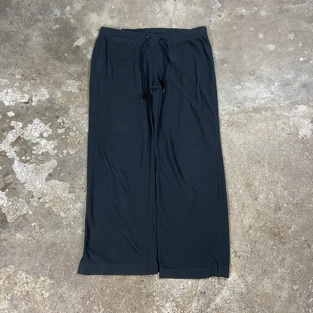 REI Fleece Sweatpants Women's‎ Size Medium Black Drawstring Loose Fit